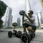 image of Dubai 360VR Filmmaker Cameraman,Preparing the GoPro and remote buggy Talented 360VR filmmaker with his keen eye for detail and innovative approach to filmmaking and walkthroughs