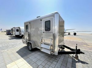 Exterior image of Mobile toilets, 2, 4, 8 station units for film and photoshoots in Dubai, Abu Dhabi and all UAE