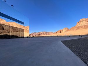 Exterior photo Film at AlUla’s iconic Maraya. Secure your Maraya film location permits for unforgettable shoots in Saudi Arabia’s Ashar Valley.