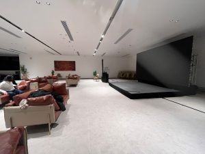Pictures of the office. Production Base AlUla Saudi with viewing theatre, parking & logistics near Maraya, Hegra & Ashar Valley—ideal for film & commercial shoots.