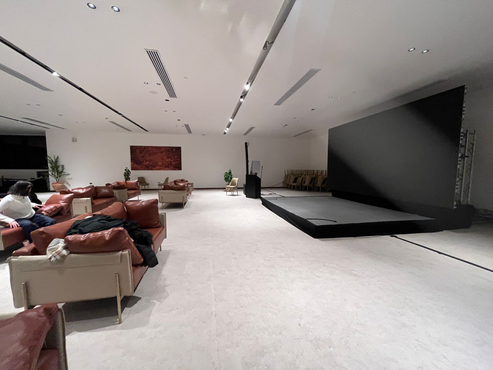 Pictures of the office. Production Base AlUla Saudi with viewing theatre, parking & logistics near Maraya, Hegra & Ashar Valley—ideal for film & commercial shoots.