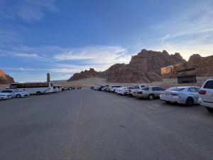 picture of Unit Base Parking Maraya: secure overnight parking, service elevator, and stunning desert mountain backdrop for film shoots in AlUla.