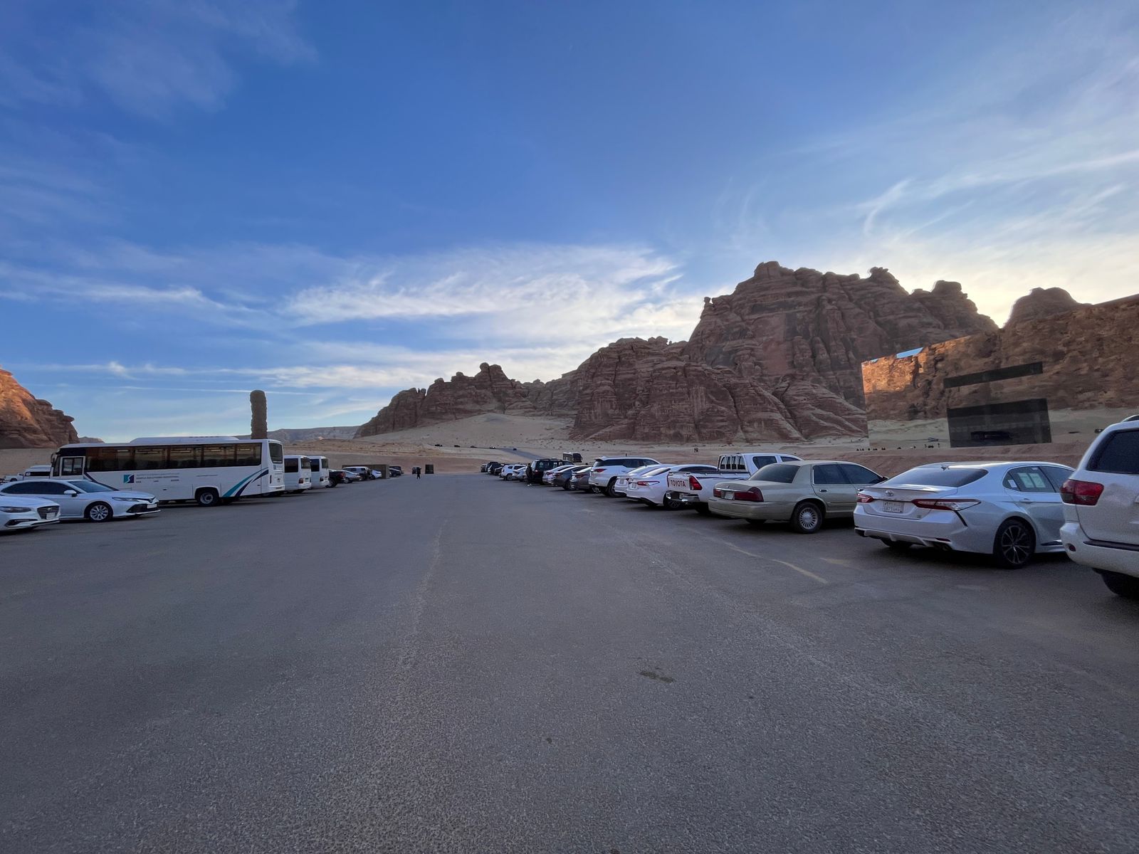 picture of Unit Base Parking Maraya: secure overnight parking, service elevator, and stunning desert mountain backdrop for film shoots in AlUla.