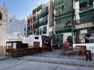 Picture of old town. Al-Balad Historic District Film Location in Jeddah. Rambling alleys, heritage facades. Permits and permissions service.